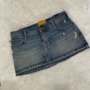 Hollister Distressed Denim Skirt Size 3